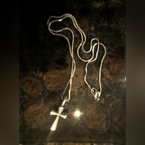 James Avery sterling St Teresa pendant w/chain